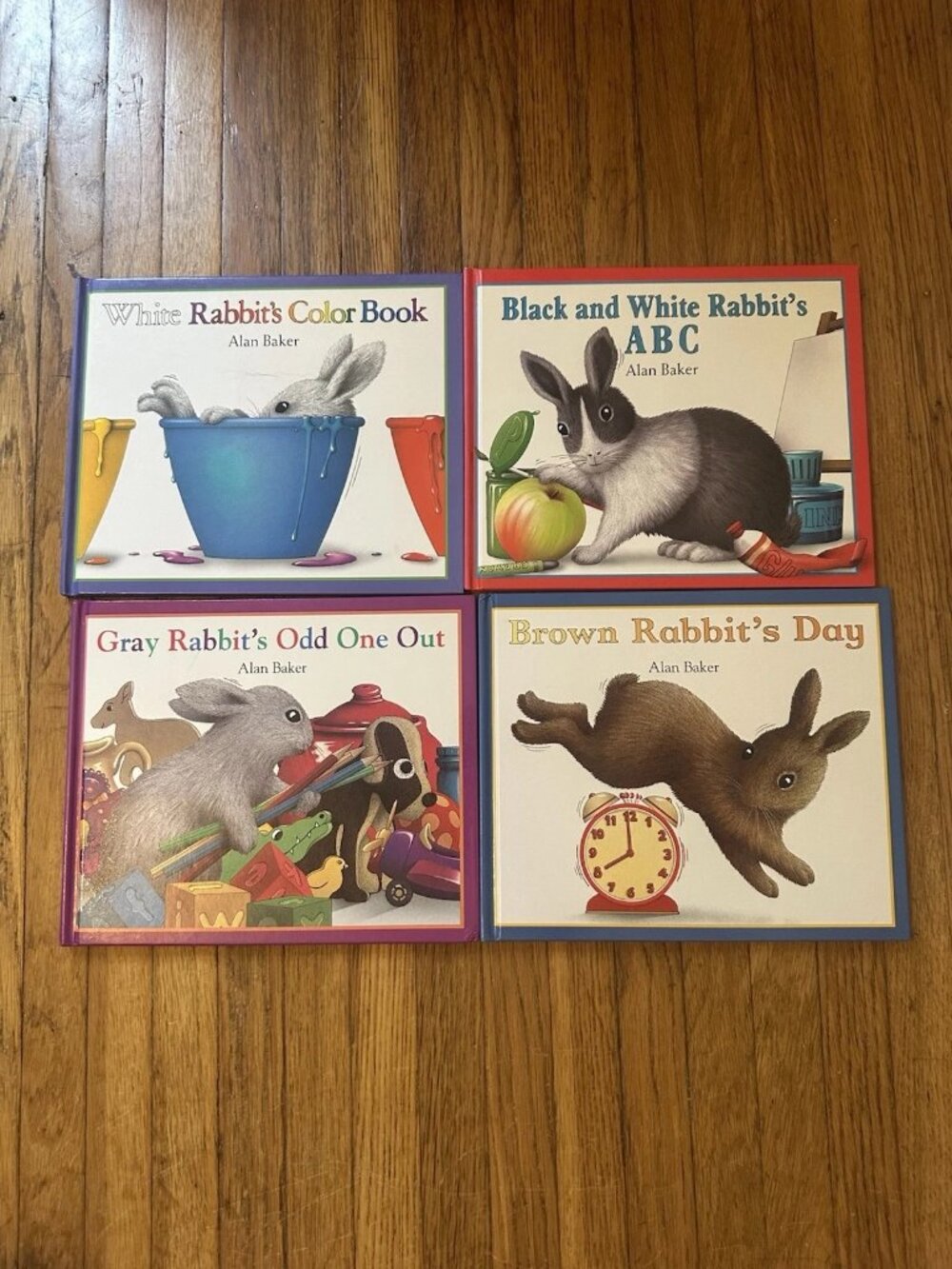 Alan Baker Rabbit Books Set of 4